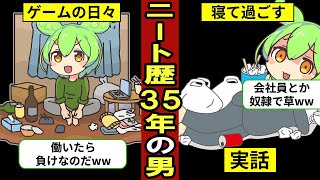 【実話】引きこもりニート歴35年の末路…無職生活のリアル【ずんだもん｜ゆっくり解説｜就活｜就職】