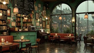 Smooth Jazz Background Music for Study Work Sleep Ambiance Rainy Cafe Library ASMR
