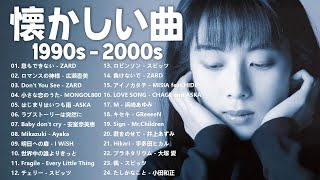 J-Pop 1990 - 2000 メドレー🎸40代から50代が聴きたい懐メロ30選🎸ZARD, Spitz, I WiSH, 松任谷由実, 広瀬香美, Mr.Children