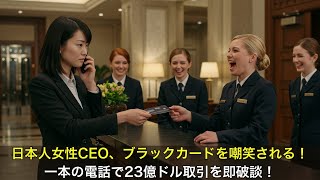 ブラックカードを使った日本人女性CEOが嘲笑される — 彼女の一本の電話で23億ドルの取引が即座に破談に