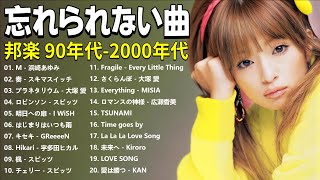 1990〜2000年代を代表する邦楽ヒット曲🎸メドレー　作業用BGM J-POP🎸浜崎あゆみ, 広瀬香美, スピッツ, I WiSH, 小田和正, 小田和正 #思い出の歌 #jpopメドレー