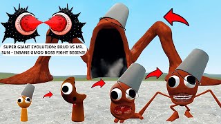 SUPER GIANT Evolution: BRUD vs MR. SUN – Insane GMod Boss Fight Begins!