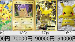 【ポケカ】ピカチュウ高額カードランキング　2021年4月【Pokemon TCG】