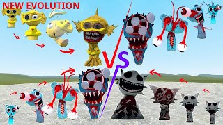 Sky Blue Sprunki vs Wenda White & Beach – 2v1 Evolution Boss Battle in GMod!