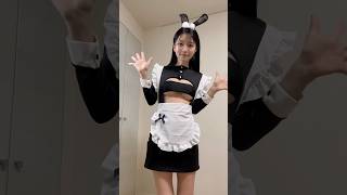 りのメイドの下着紹介*･゜ﾟ脱ぐのが大変でカットしてます🥹大洪水ー*･  #りの　#rino #ノーブラ　#メイド　#コスプレ　#エプロン　#japanesegirl