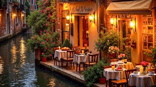 Venetian Café Jazz at Night ☕ Relaxing Instrumental Jazz & Background Music for Study, Calm & Focus
