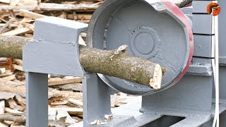 19 危険な手作り薪処理機