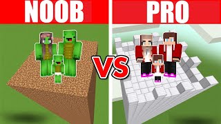 初心者 vs. プロ：家族セキュリティータワー作り対決【まいくら・マインクラフト】