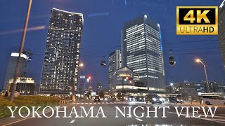 【4K60p SONY a7SⅢ】横浜夜景ドライブ みなとみらい→首都高速K1→ベイブリッジ【 Audi A7 55TFSI】
