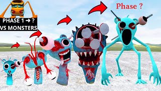 Sky Blue Sprunki Evolution vs BusSchool Monsters – Phase 1 to 10 in GMod!