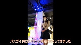 【実践】バスガイド成りきり女装外出で東京観光