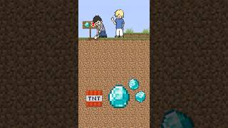 Two Players, One Mission: Finding Diamonds in Minecraft!