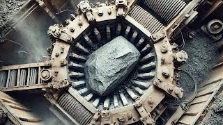 How STONE CRUSHER Works? 🔥 Sand Crushing ASMR - How to CRUSH ROCKS? Heavy Machinery ASMR.