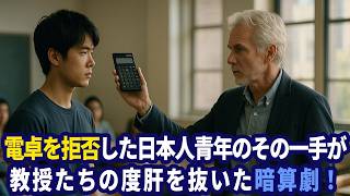 「電卓は使いません」アメリカ名門大学で嘲笑された日本人青年が、そろばん暗算で教授陣を驚愕させた瞬間