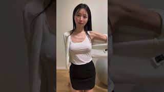 下着紹介.*･ﾟ　.ﾟ･*バランスボールで運動してたよ♡#rino #りの #Japanesegirl #ノーブラ