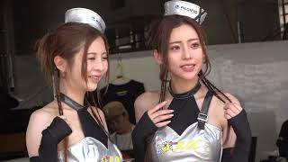 2024 SUPER GT Rd.4 FUJI #88 熊野ラリサ 渡川もも オ・ヤンヘ 橘京 Pacific JLOC Angels 決勝日ピットウォーク レースクイーン 4K