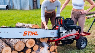 26 Mind-Blowing Firewood Processing Machines in Action! Homemade Firewood Processing Machines #6