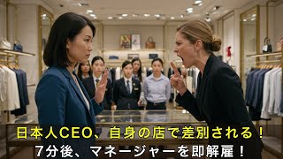 日本人女性CEO、自身のファッション洋服店で接客を拒否される — 7分後、マネージャーを解雇！