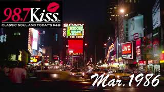Kiss FM 98.7FM New York 1986