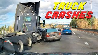 BEST OF SEMI-TRUCK CRASHES | Road Rage, Hit and run, Brake checks | COMPILATION 2025