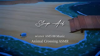 あつ森BGM  - 冬の「午前5:00」＋環境音🌿波の音２時間｜勉強 / 作業 / 睡眠/ リラックスBGM｜