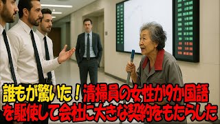 清掃員の女性が9か国語を駆使して会社に大きな契約をもたらした…CEOのとった行動に社員全員が唖然！
