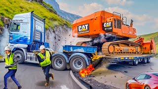 Dangerous Idiots Fastest Truck & Heavy Equipment Fails | Extreme Truck Idiots at Work#6 |Giga Tech