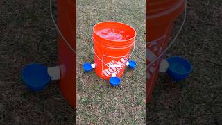 Easy DIY Chicken Waterer | 5 gallon Waterer for ~$10 | #chicken #waylonsworld #diy #homestead