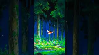 森の中のギブリピアノ＆自然音 | 集中とリラックスのための音楽  #ギブリ音楽