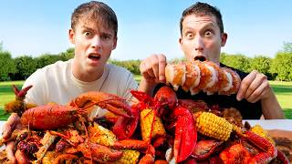 Two Brits Try a REAL Seafood Boil!