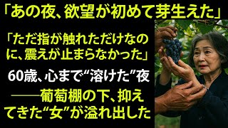 【シニア恋愛】63歳の未亡人が葡萄農家に応募した夜、彼の“ささやき”が人生を変えた