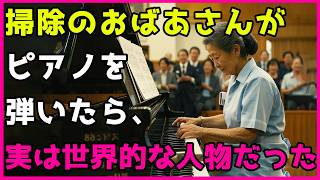 空港で30年間黙々と働く清掃員...ある日ピアノに触れてしまい、隠された真実に驚きを隠せない！