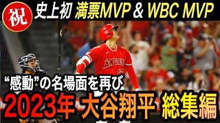 【大谷翔平】史上初の2度目の満票MVP‼︎ “伝説”の2023シーズン&2023MVP名場面集に涙腺崩壊【海外の反応/総集編/移籍/FA/ホームラン/アクーニャJr.】