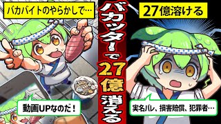 【実話】バカッターで27億溶かした大学生の末路‥裁判所送りで多額の賠償金を請求される結果に…【ずんだもん×ゆっくり解説】