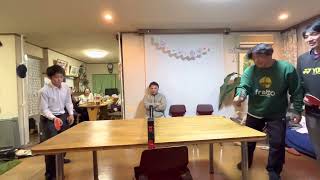 実家で卓球🏓②（2023.1.30）